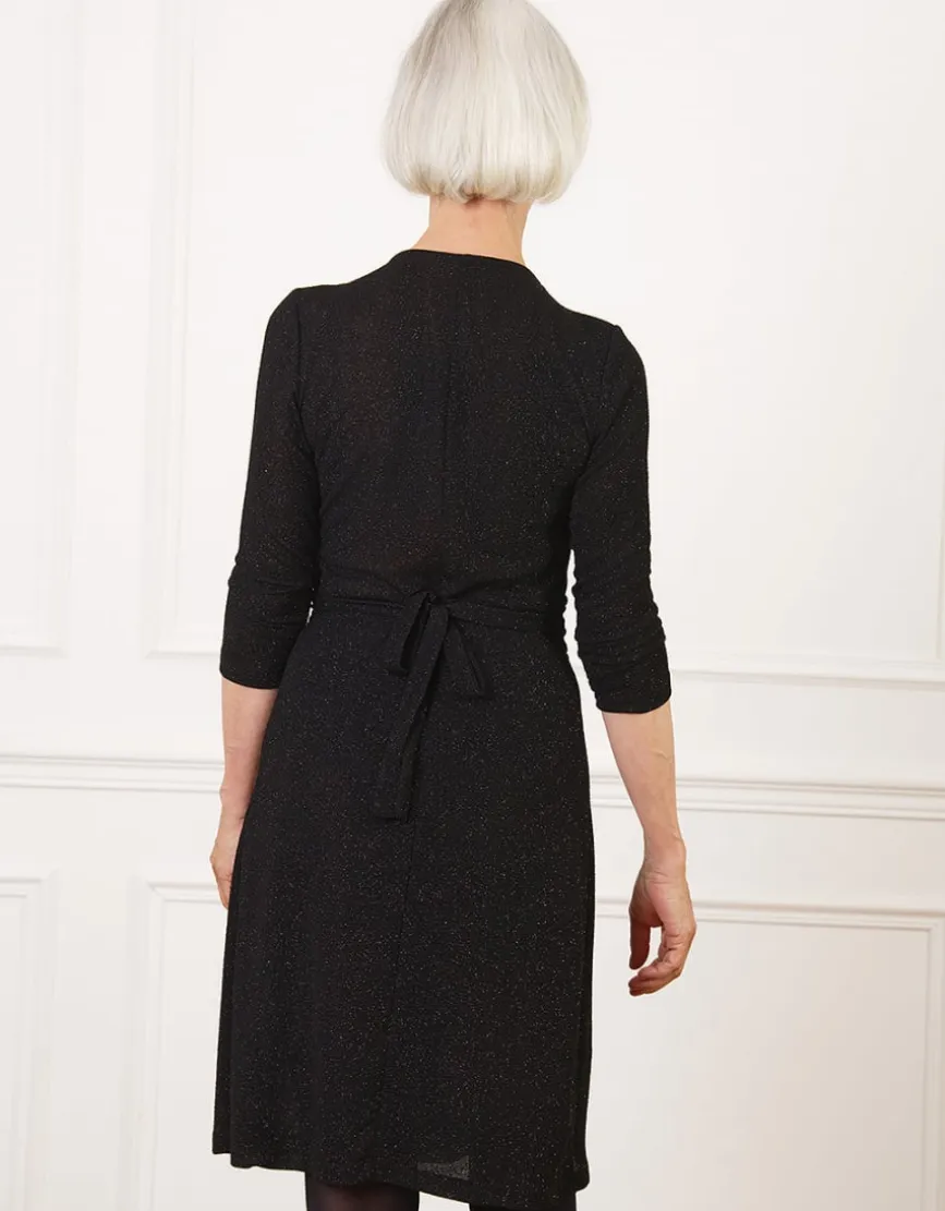 Robe chic paillettes noir