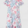 Robe dentelle motif blanc