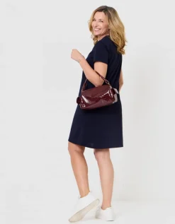 Robe droite bleu marine