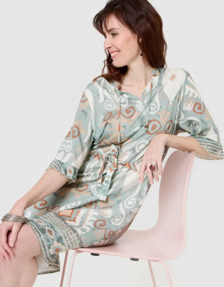 Robe motif kaki