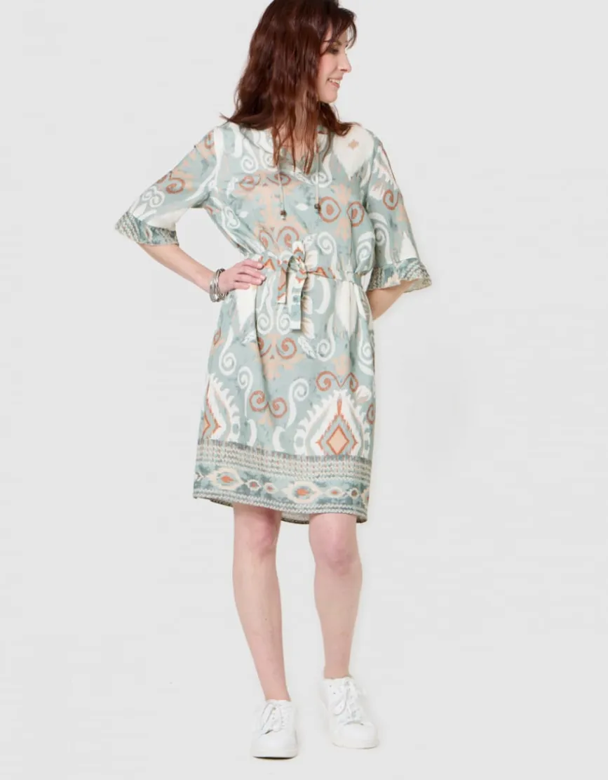 Robe motif kaki