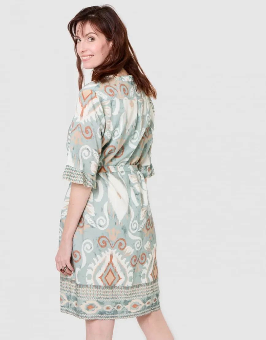 Robe motif kaki