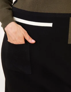 Robe pull kaki boutons