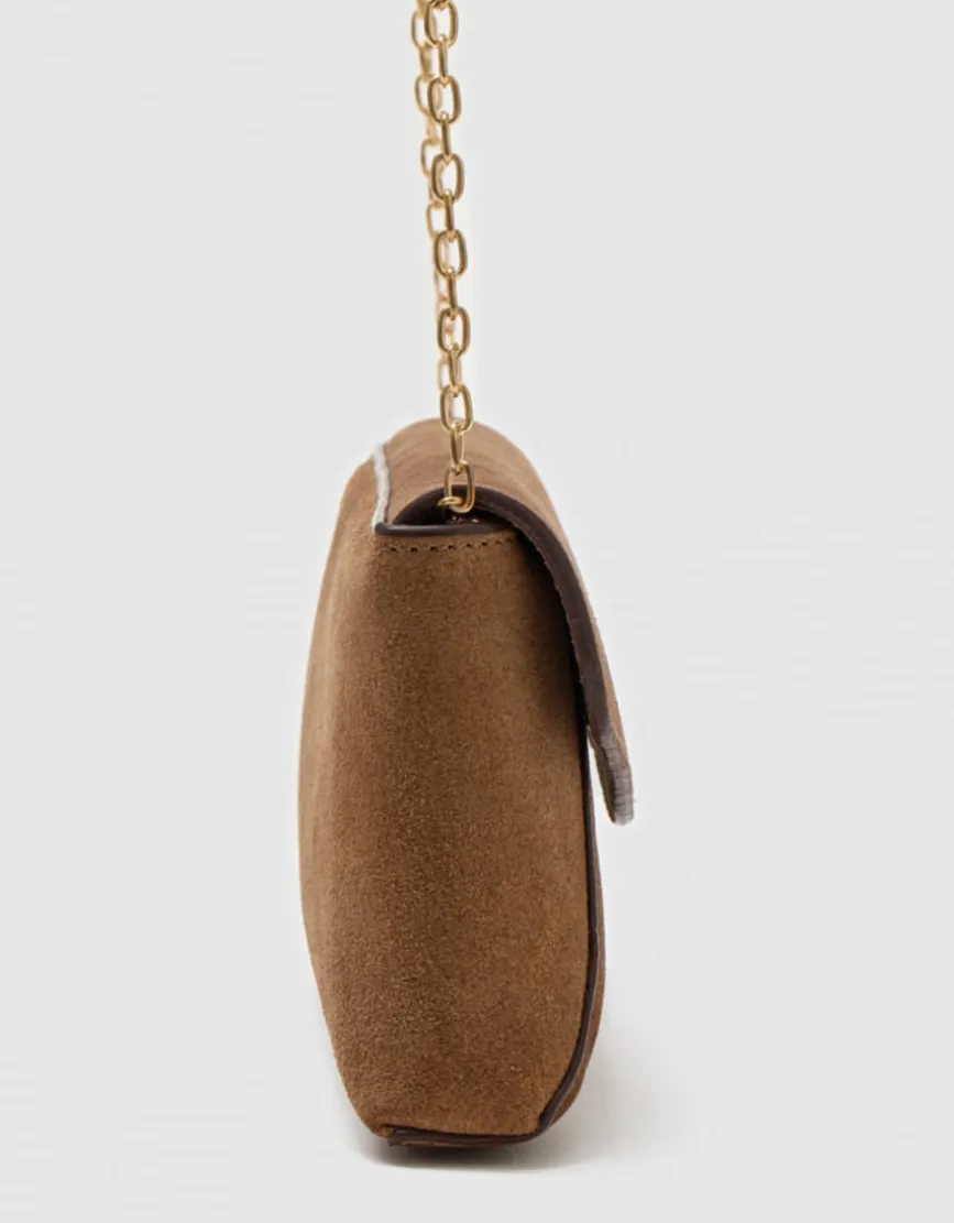 Sac bandoulière cuir brun