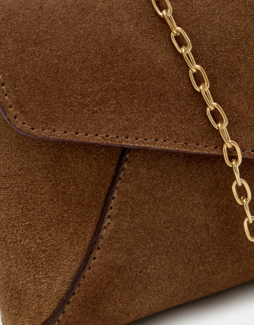 Sac bandoulière cuir brun