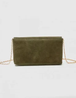 Sac bandoulière cuir kaki