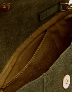 Sac bandoulière cuir kaki