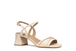 Sandales talon cuir écru GEOX