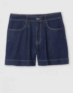 Short jean coton brut
