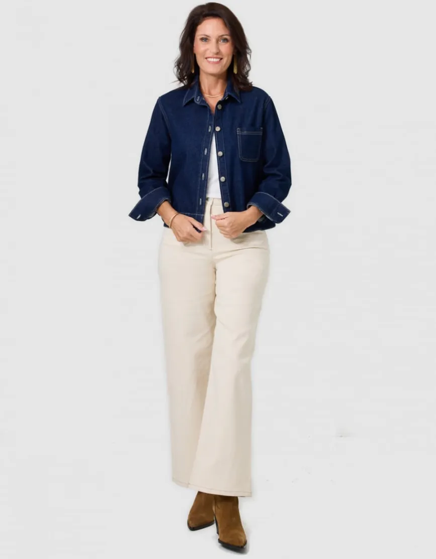 Surchemise jean brut