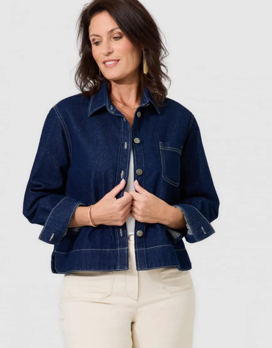 Surchemise jean brut