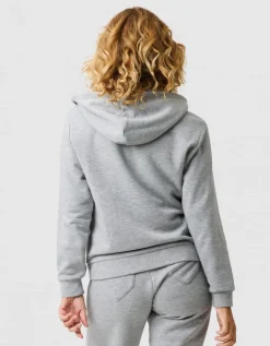 Sweat zippé capuche gris