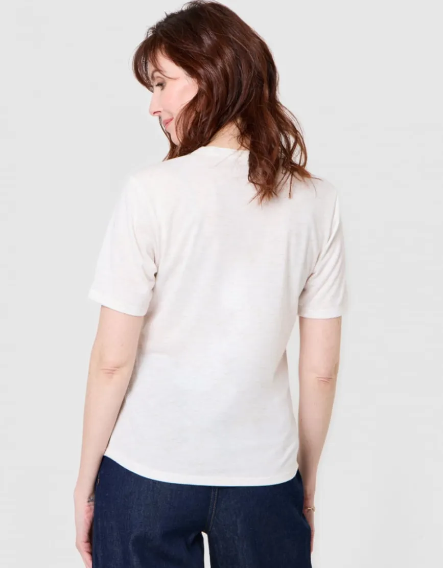 T-shirt ajouré blanc