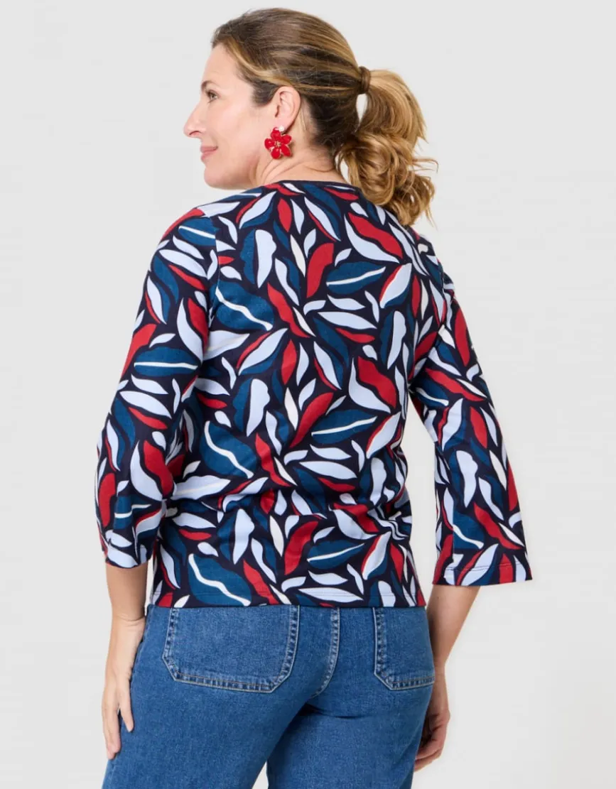 T-shirt chaud motif bleu