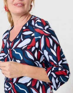 T-shirt chaud motif bleu
