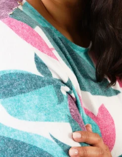 T-shirt chaud motif fleur