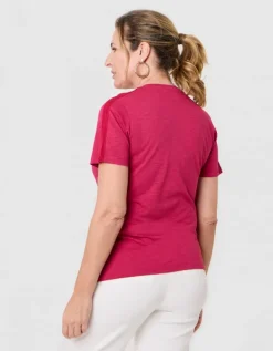 T-shirt coton framboise
