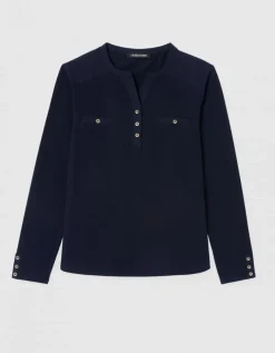 T-shirt coton marine