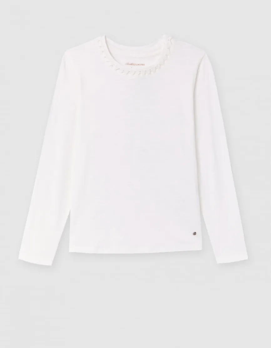 T-shirt coton modal blanc
