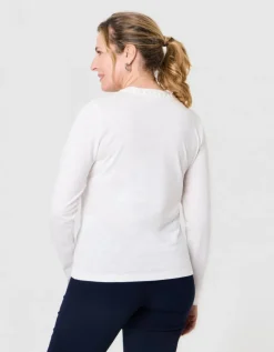 T-shirt coton modal blanc