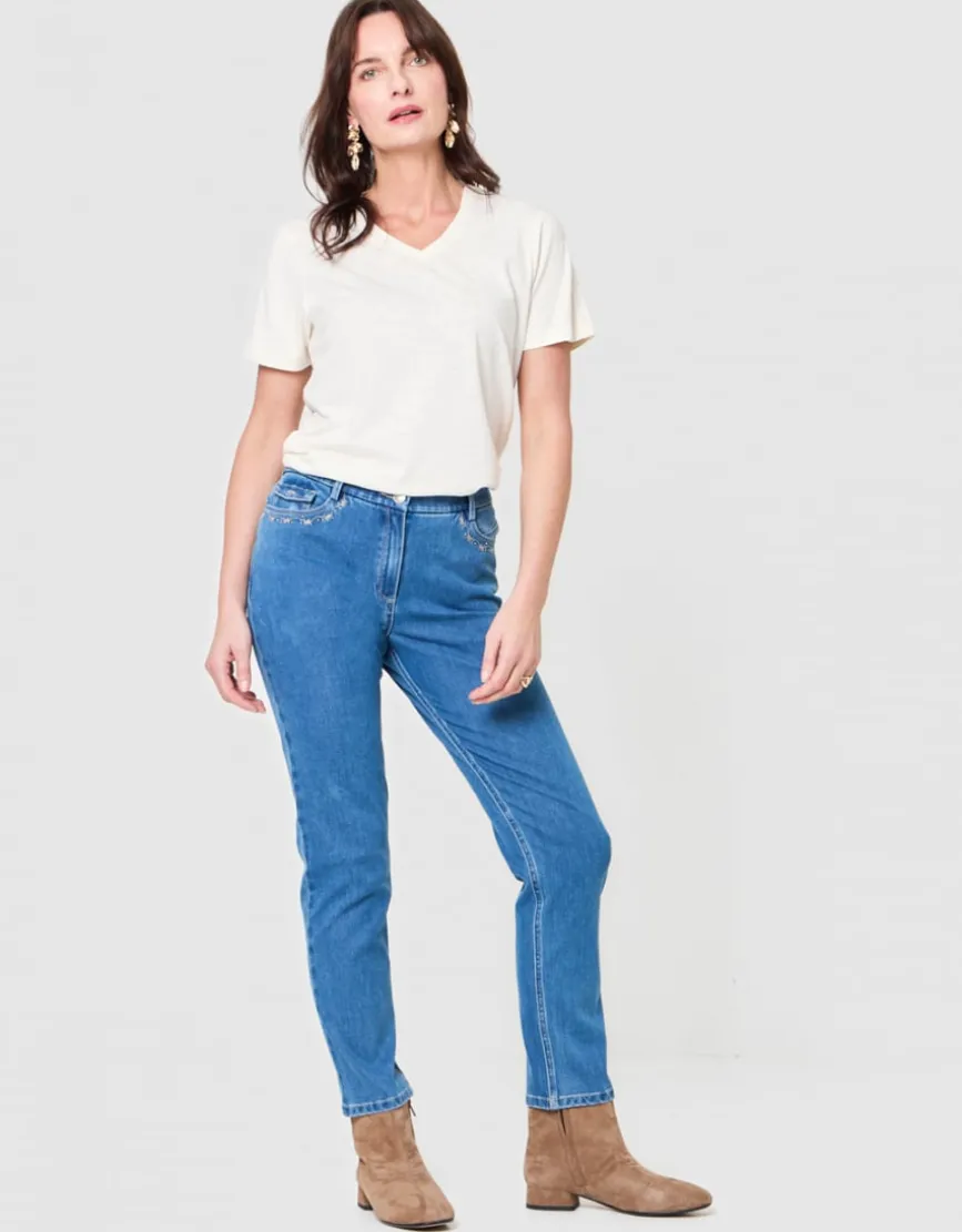 T-shirt coton modal écru