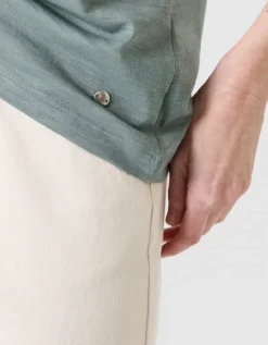 T-shirt coton modal kaki