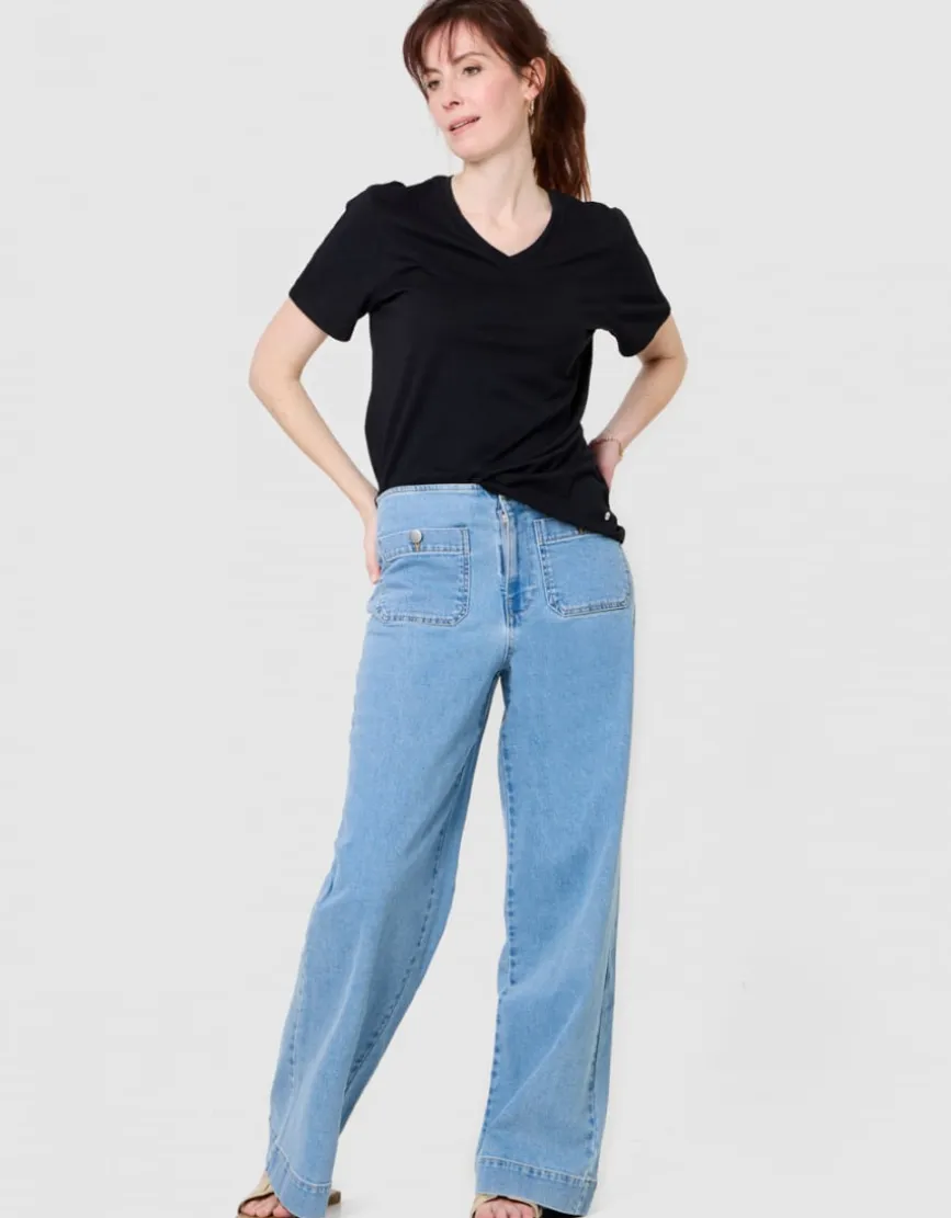T-shirt coton modal noir