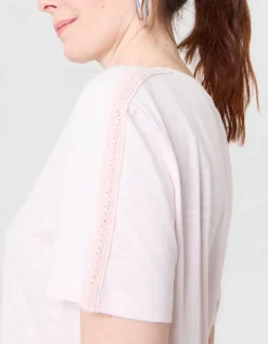 T-shirt coton modal rose