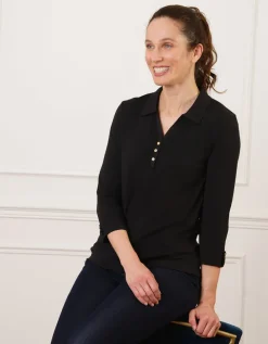 T-shirt coton polo noir