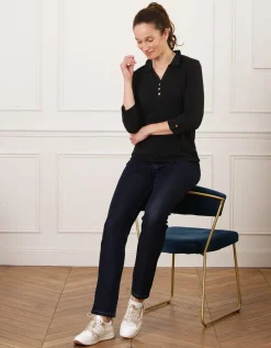 T-shirt coton polo noir