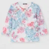 T-shirt dentelle motif