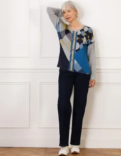 T-shirt gris chiné motif