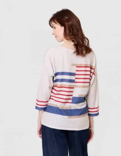 T-shirt imprimé beige