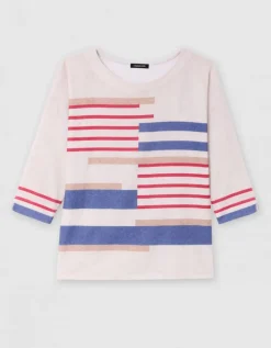 T-shirt imprimé beige