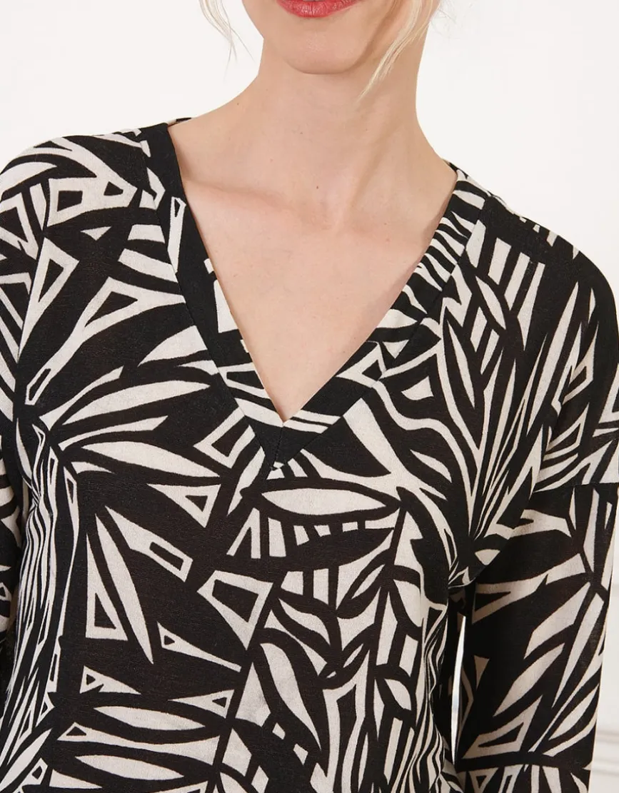T-shirt imprimé noir