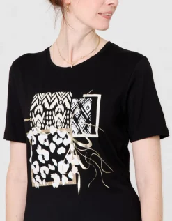 T-shirt imprimé noir