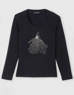T-shirt imprimé noir