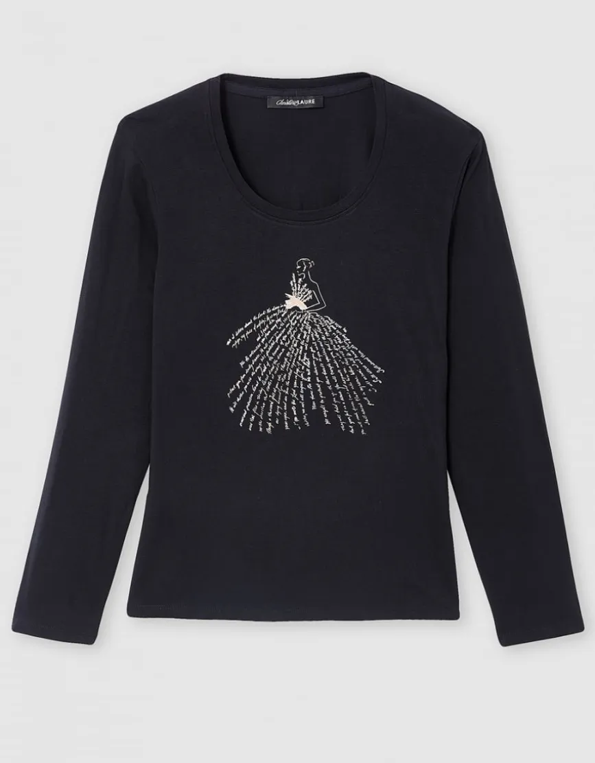 T-shirt imprimé noir