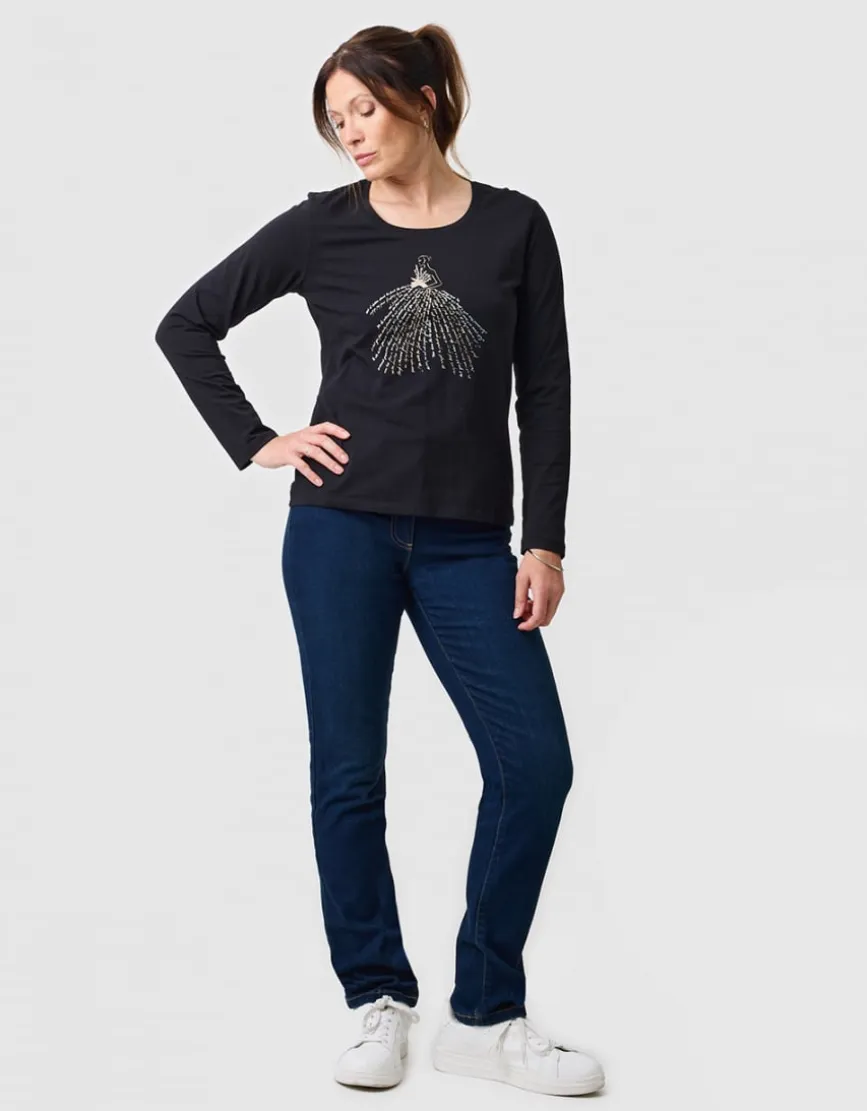 T-shirt imprimé noir
