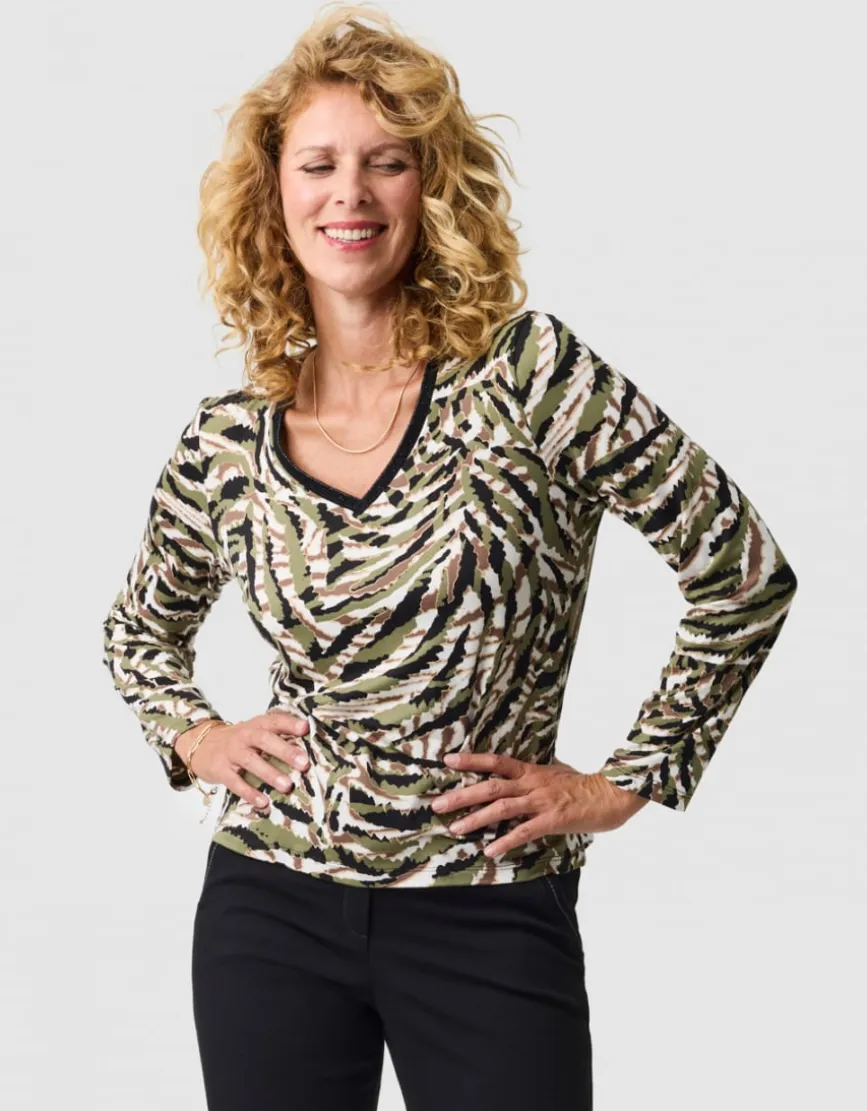 T-shirt imprimé vert