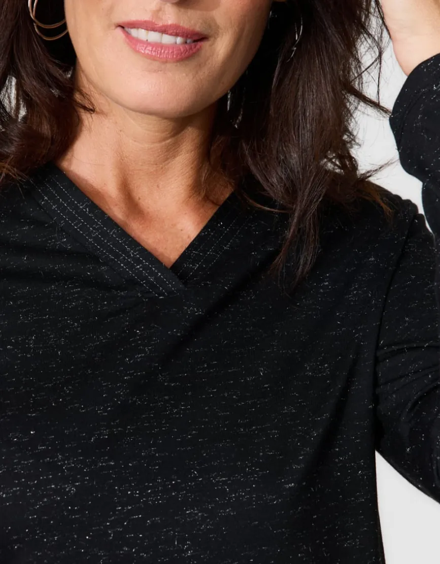 T-shirt irisé noir
