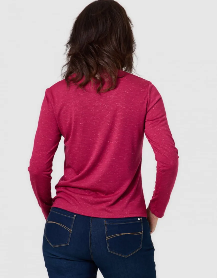 T-shirt irisé rouge