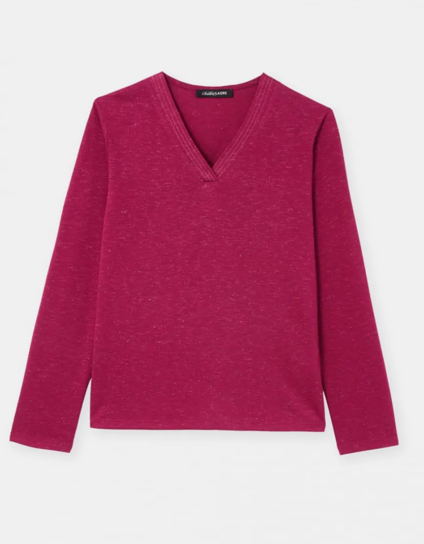 T-shirt irisé rouge