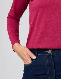 T-shirt irisé rouge