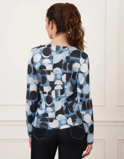 T-shirt motif géométrique