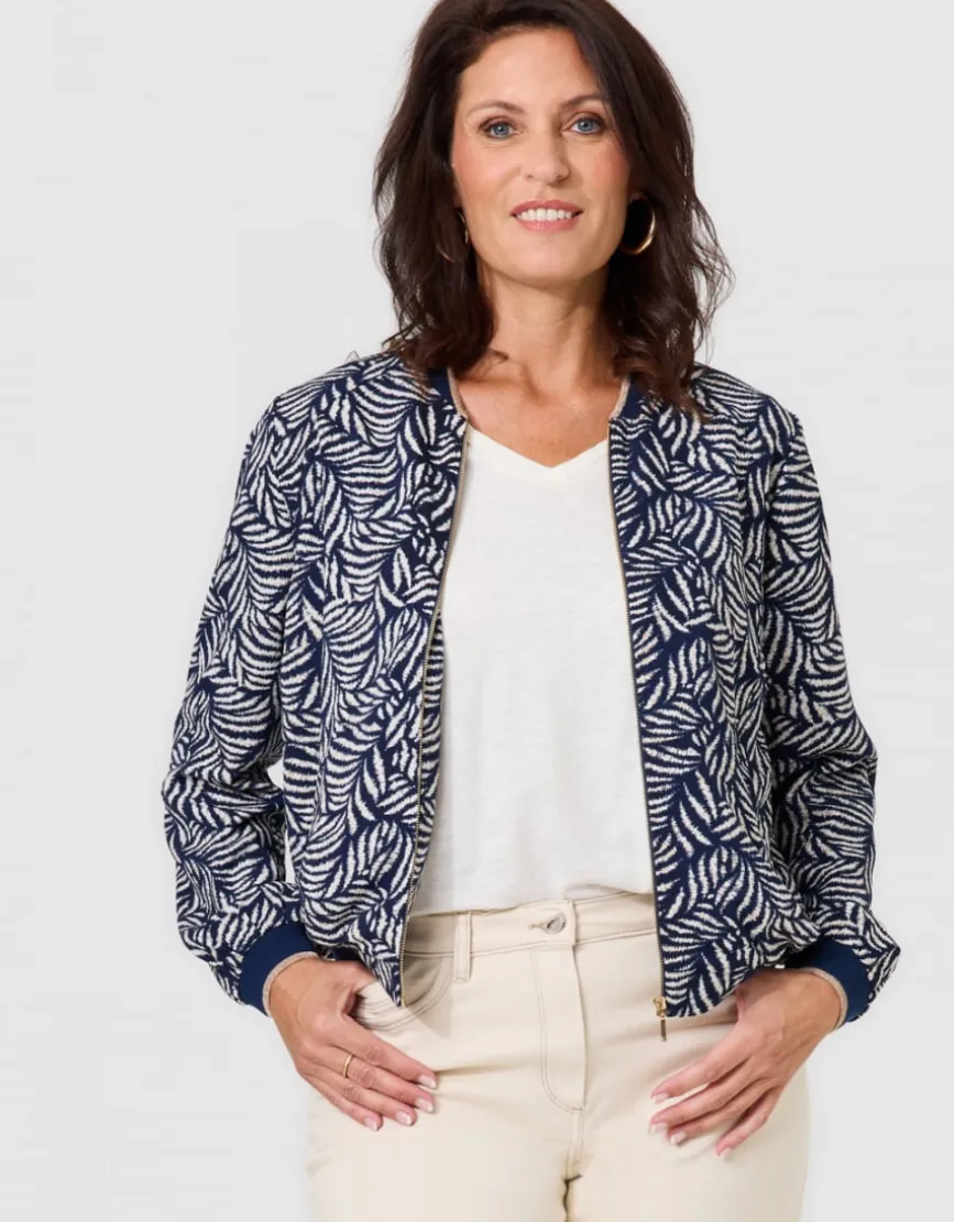 Veste bomber motif marine