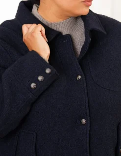 Veste chic laine marine