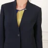 Veste chic tailleur bleu