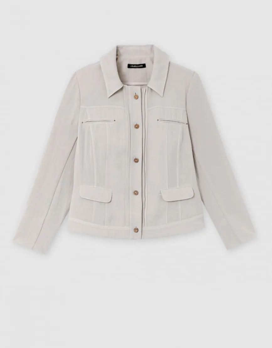 Veste habillée beige