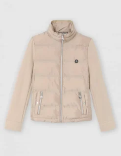 Veste matelassée beige